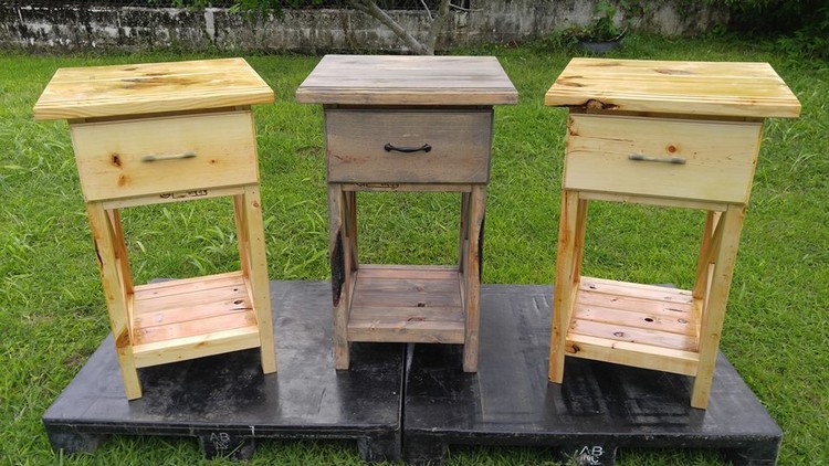 Wood Pallet Nightstands