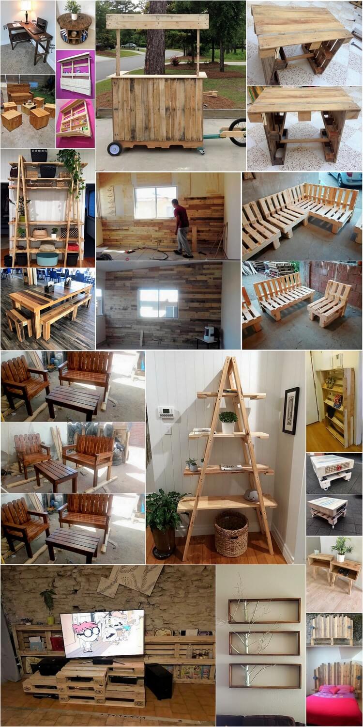 Amazing DIY Ideas Using Shipping Wood Pallets at Home