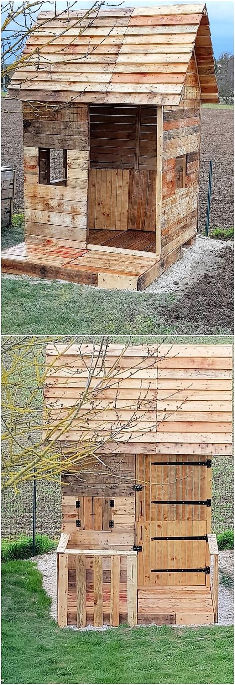 Diy Pallet Garden Shed